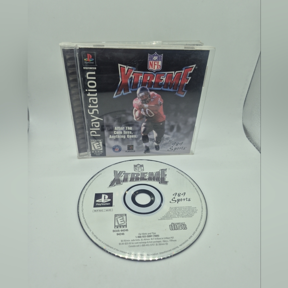 NFL Xtreme Extreme PS1 (Sony PlayStation, 989 Sports, 1998) - CIB